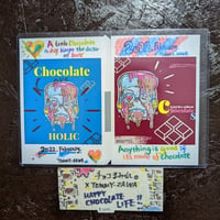 チョコまみれ。
