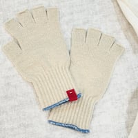 シュークリーム糸指出しニットグローブ／アイボリー