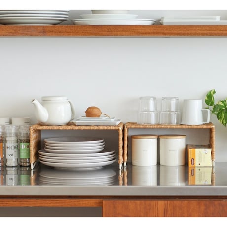 コの字ラック／Ｌサイズ／洗えるバスケット