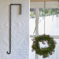 アイアン ドアフック／ドアに掛けるだけでリースが飾れる