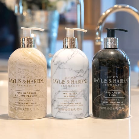 《おすすめ》Baylis＆Harding 大理石柄ハンド＆ボディウォッシュ