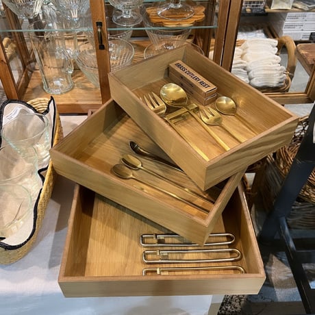 スタッキングトレイ (Ｓ)  OAK WOOD
