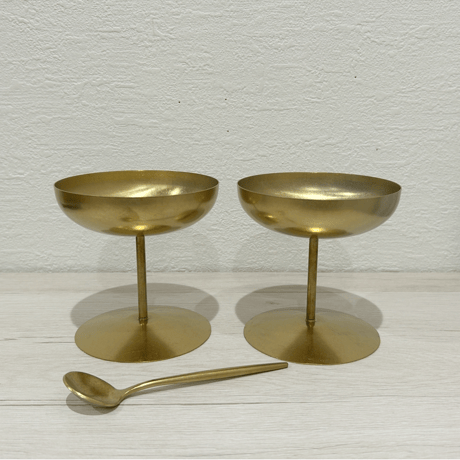 France Brocante アイスカップ 【S】サイズ2個セット/スプーン付 France Brocante アイスカップ 【S】サイズ2個セット/スプーン付