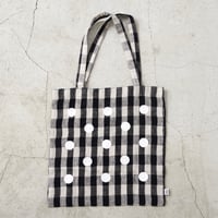 ＦＩＬ／リネン トートバッグ チェック＆ドット