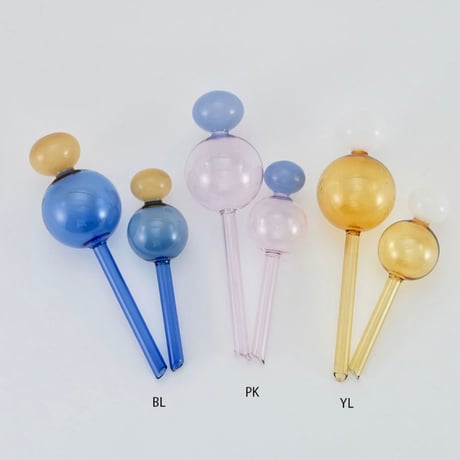 水のやり忘れを防いでくれるガラスのディスペンサー／Ｓ／ピンク