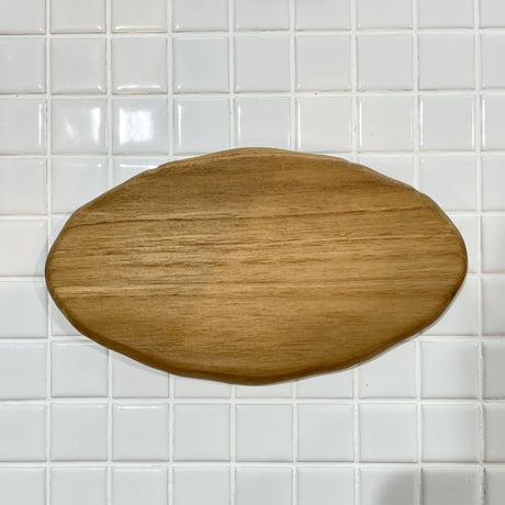 oval tray  wood  ( L )