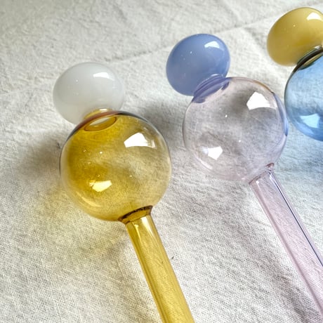 水のやり忘れを防いでくれるガラスのディスペンサー／Ｌ／ピンク