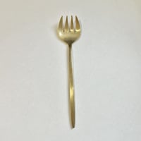 丸いフォルムが可愛いディナーフォーク〜BRASS〜