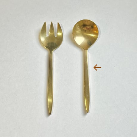 丸いフォルムが可愛いデザートスプーン〜BRASS〜
