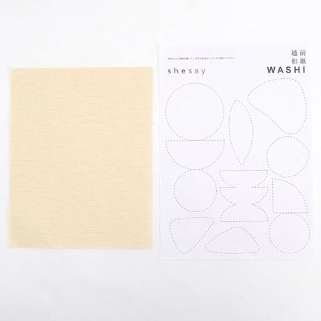 越前和紙を使って自分で作るモビール／アイボリー