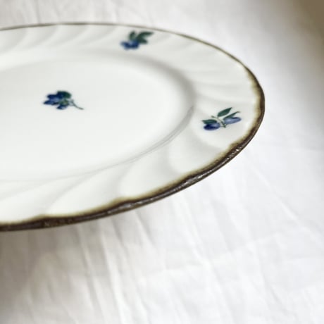 Dian Blueberry ／ケーキ皿 ／１９.５cm／美濃焼