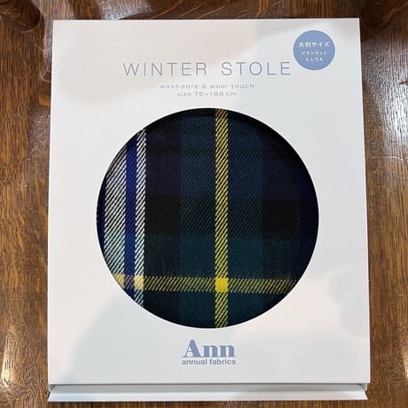 winter big stole  大判ストール GN／YE