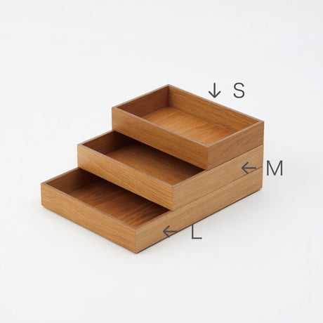 スタッキングトレイ( Ｍ）OAK WOOD