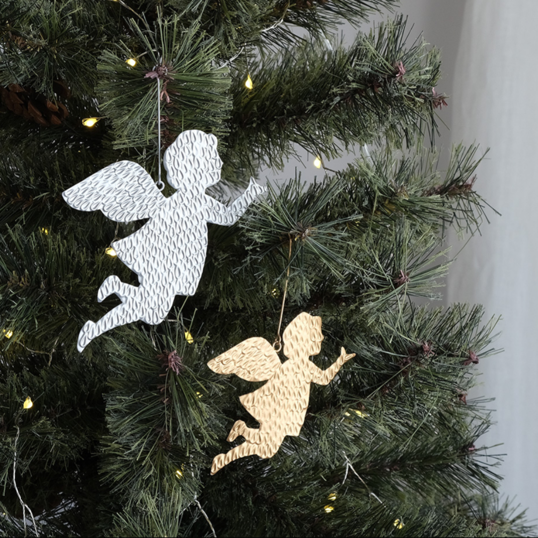 天使のブリキ オーナメント／シルバー | OLD1PLUS