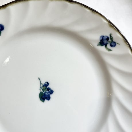 Dian Blueberry ／ケーキ皿 ／１９.５cm／美濃焼