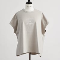 heavenly／ワイドドルマンプリントTシャツ／グレージュ