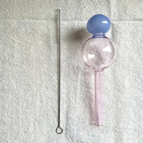 水のやり忘れを防いでくれるガラスのディスペンサー／Ｓ／ピンク