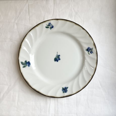 Dian Blueberry ／ケーキ皿 ／１９.５cm／美濃焼