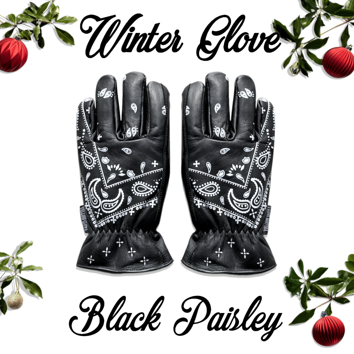 ランプグローブスWINTER GLOVE- PAISLEY BLACK LAMP GLOVES -ランプグローブ-WINTER GLOVE- PAISLEY BLACK | LOCALWAGON