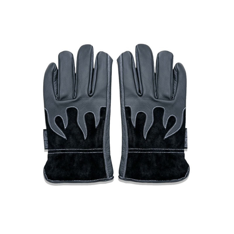 FIRE GLOVE / BLACK SUEDE | Yellow Glove