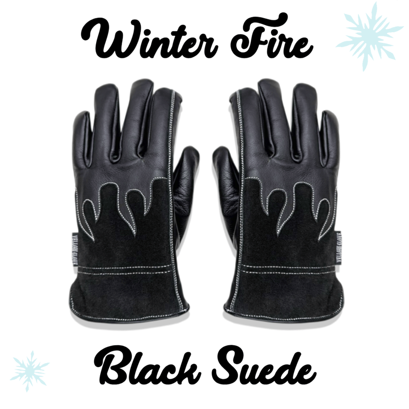 WINTER FIRE / BLACK SUEDE | Yellow Glove