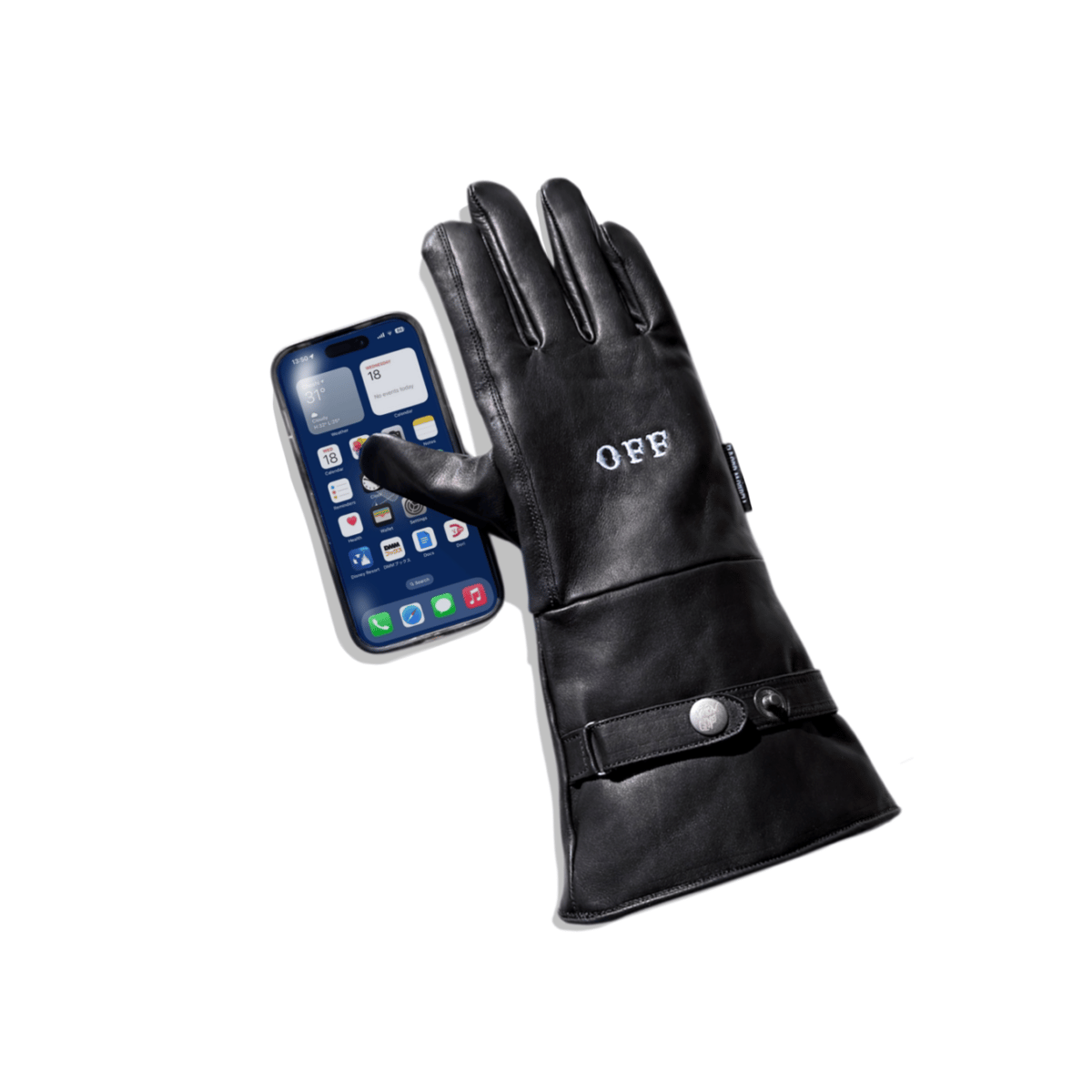 GAUNTLET GLOVE / FUCK OFF / BLACK | Yellow Glove