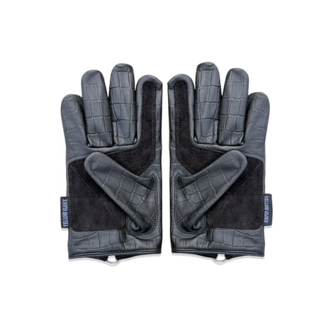 ZIPPER GLOVE / BLACK CROCODILE
