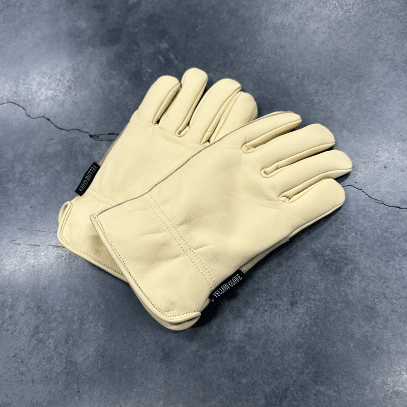 WINTER GLOVE / WHITE BEIGE | Yellow Glove
