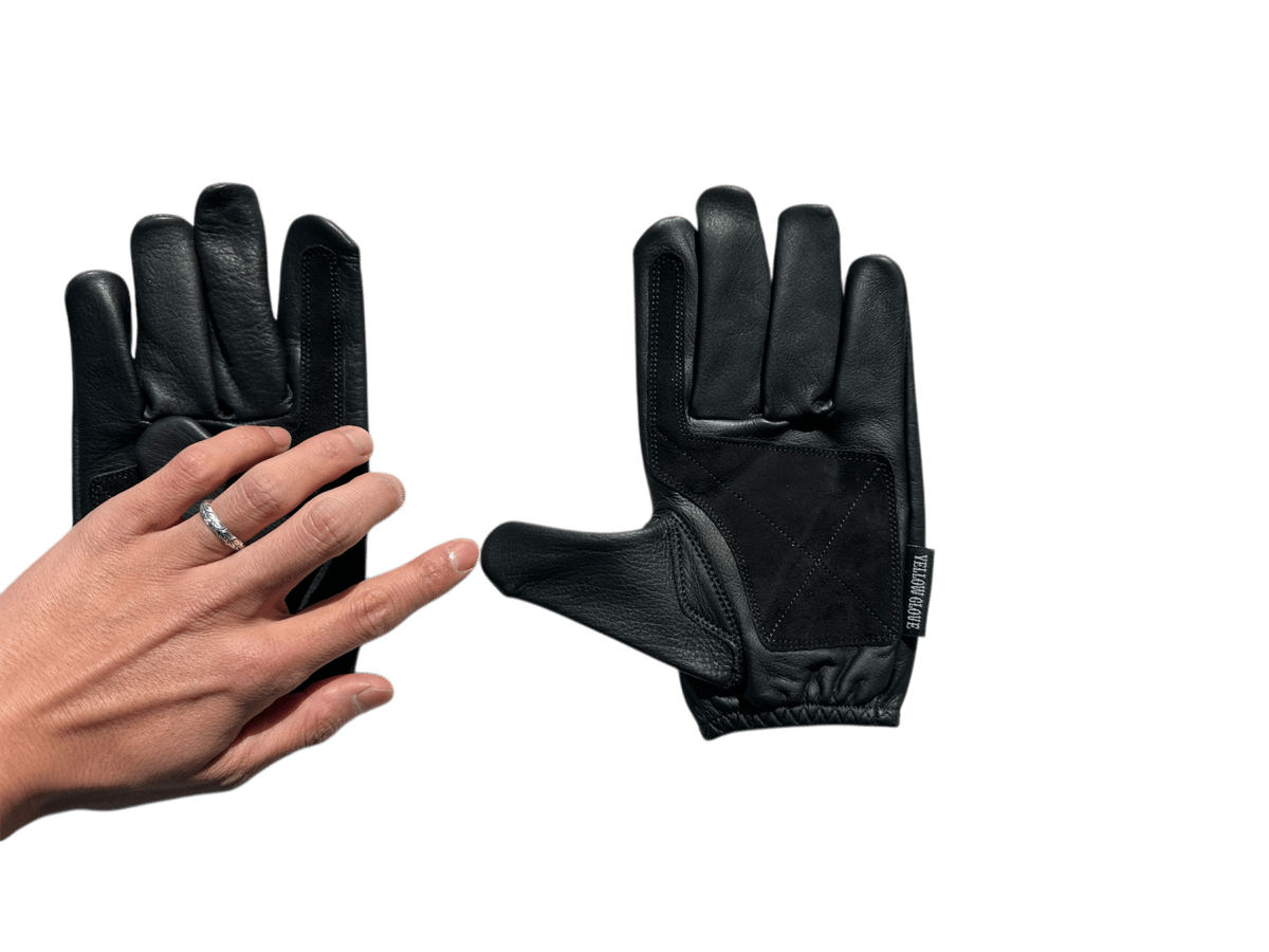 SHORT GLOVE / BLACK | Yellow Glove