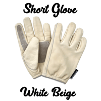 SHORT GLOVE / WHITE BEIGE