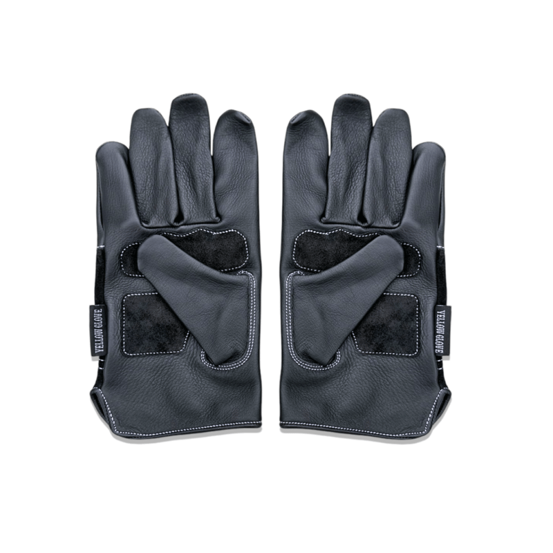 FIRE GLOVE / BLACK SUEDE | Yellow Glove