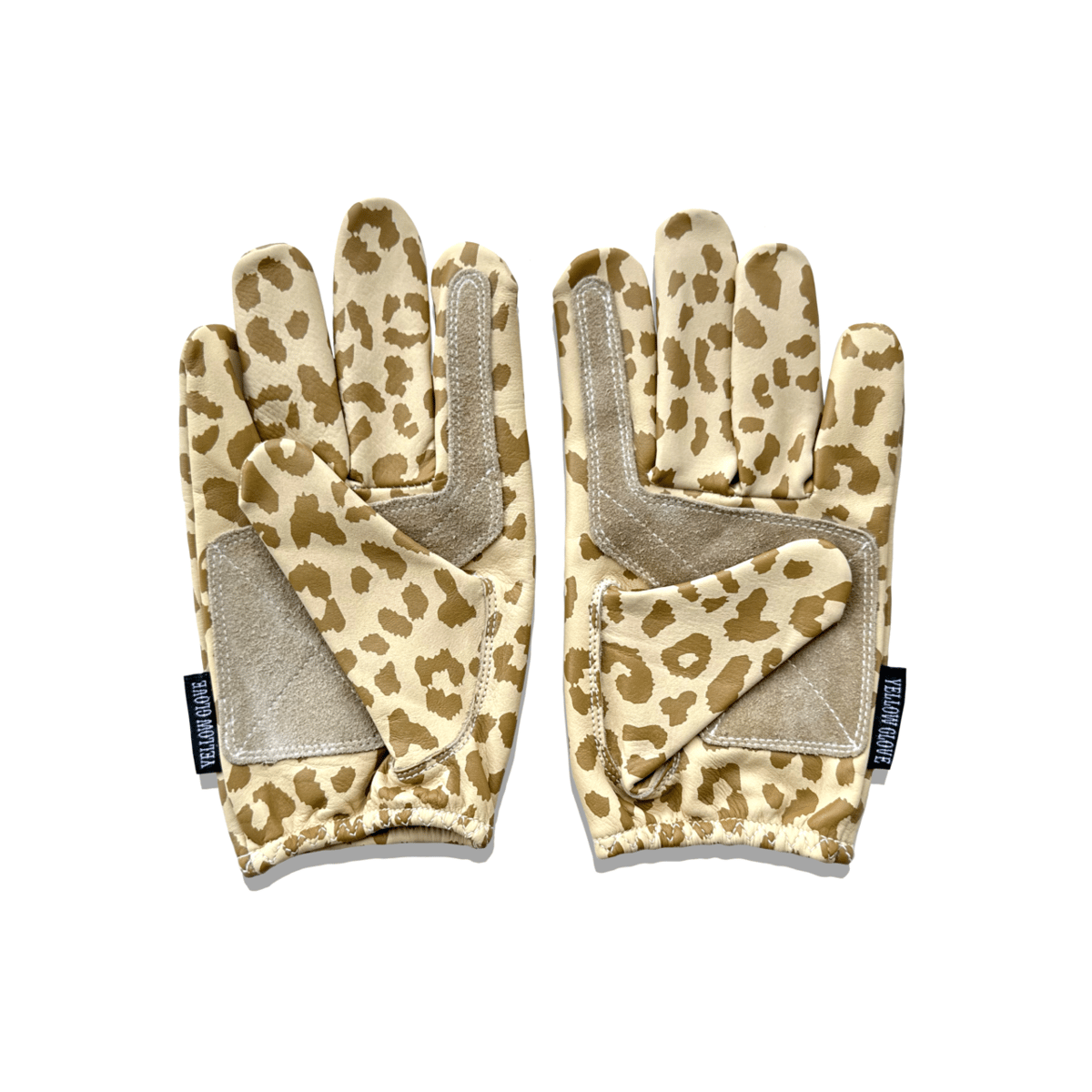 SHORT GLOVE / BEIGE PANTHER | Yellow Glove