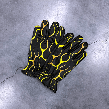 STANDARD GLOVE / YELLOW FLAMES