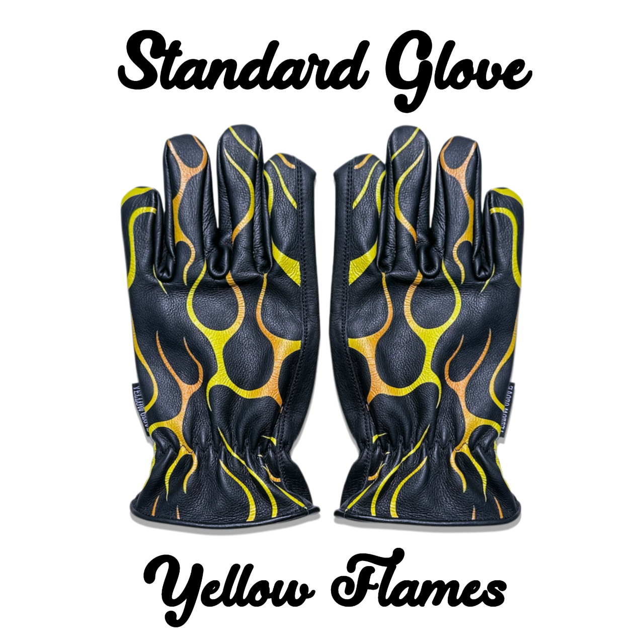 STANDARD GLOVE / YELLOW FLAMES | Yellow Glove