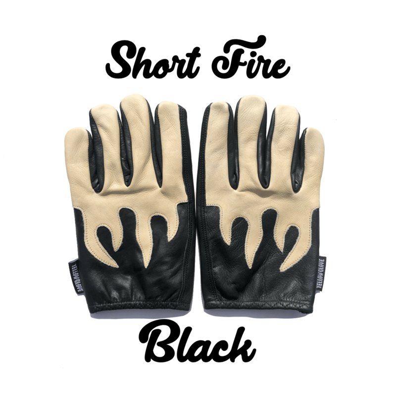 FETICO SHORT GROVES グローブ SHORT FIRE / BLACK | Yellow Glove