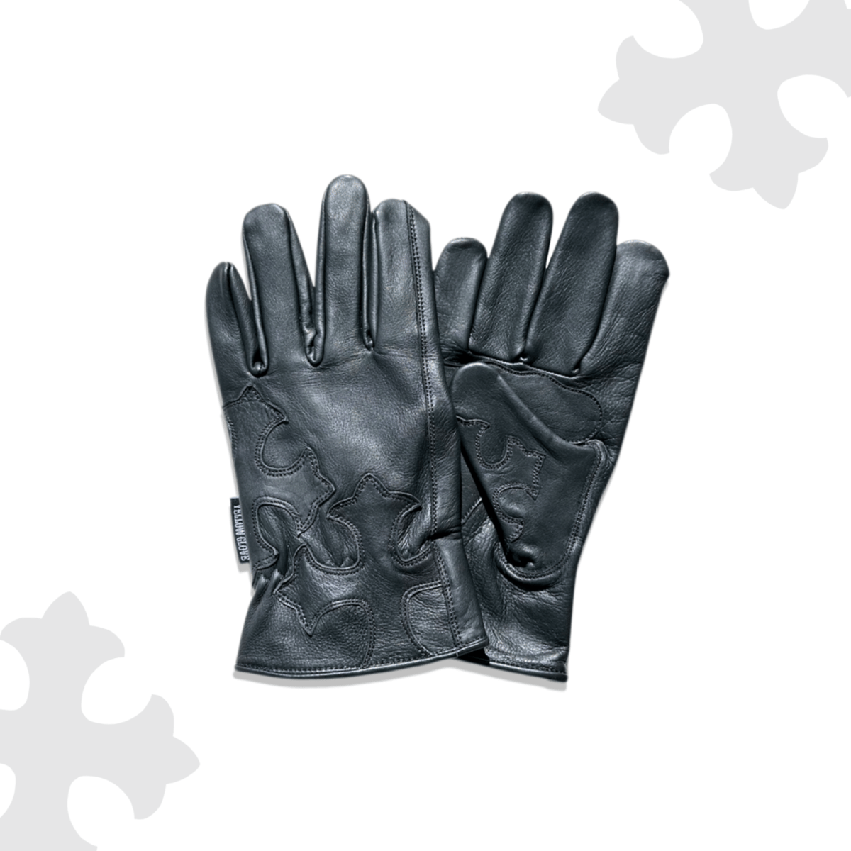 CROSS GLOVE / BLACK | Yellow Glove