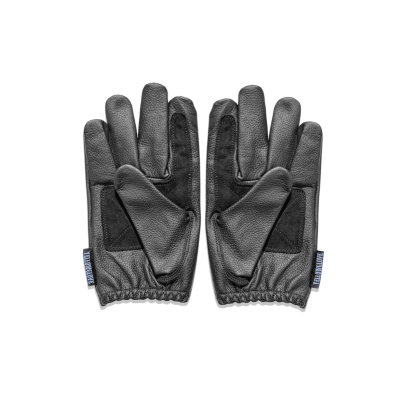 SHORT GLOVE / BLACK DEERSKIN | Yellow Glove
