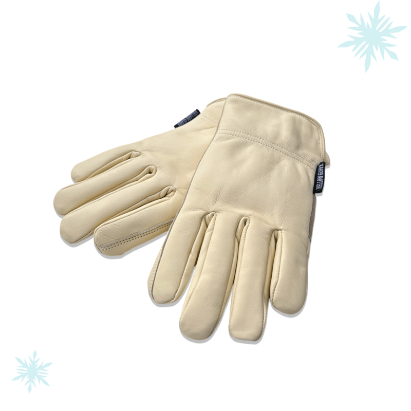 WINTER GLOVE / WHITE BEIGE | Yellow Glove