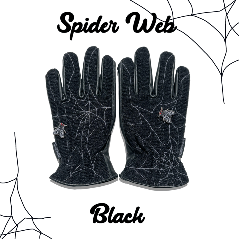 SPIDER WEB / BLACK | Yellow Glove
