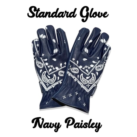 STANDARD GLOVE / NAVY PAISLEY