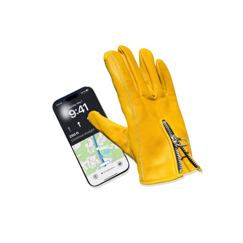 ZIPPER GLOVE / YELLOW | Yellow Glove