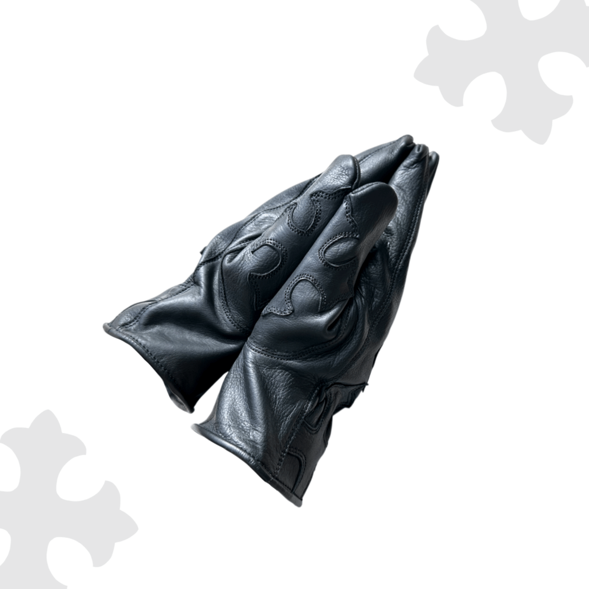 CROSS GLOVE / BLACK | Yellow Glove