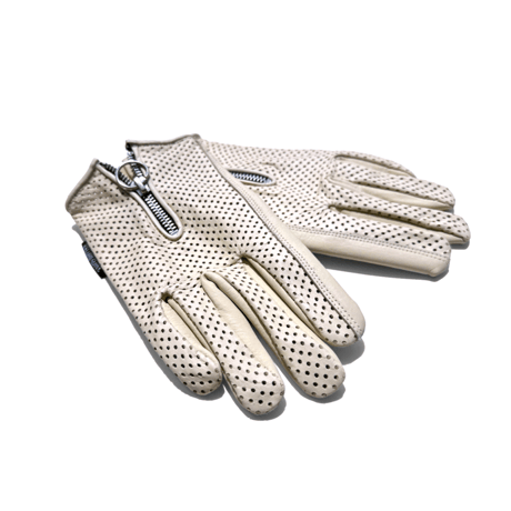 PUNCHING ZIPPER / WHITE BEIGE