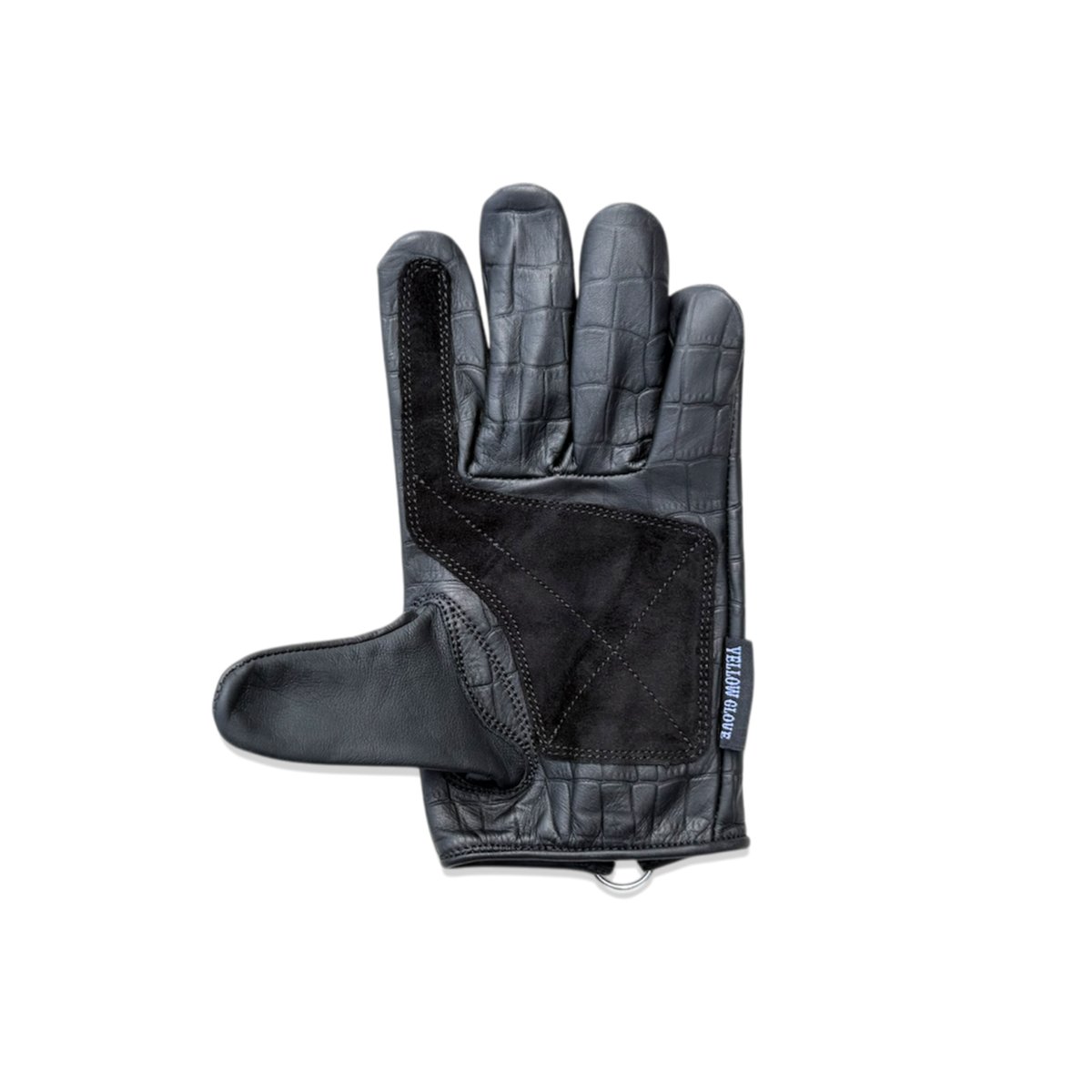 ZIPPER GLOVE / BLACK CROCODILE | Yellow Glove
