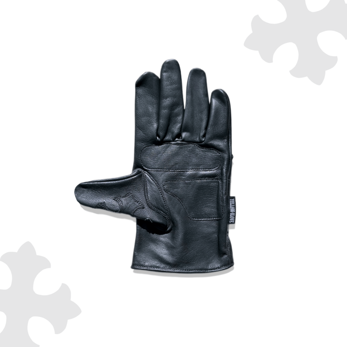 CROSS GLOVE / BLACK | Yellow Glove