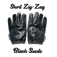 SHORT ZIGZAG / BLACK SUEDE