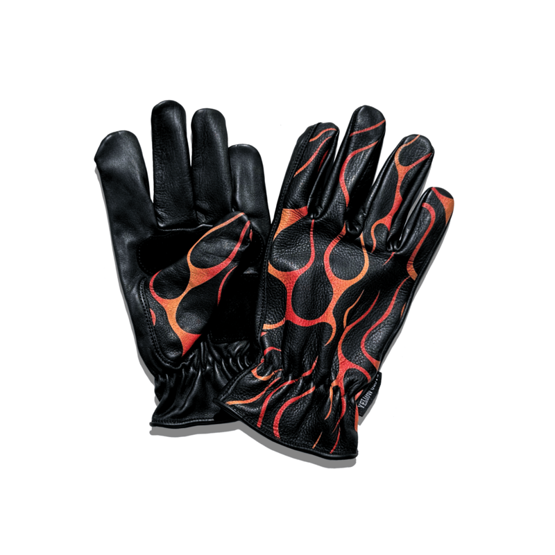 STANDARD GLOVE / RED FLAMES | Yellow Glove 