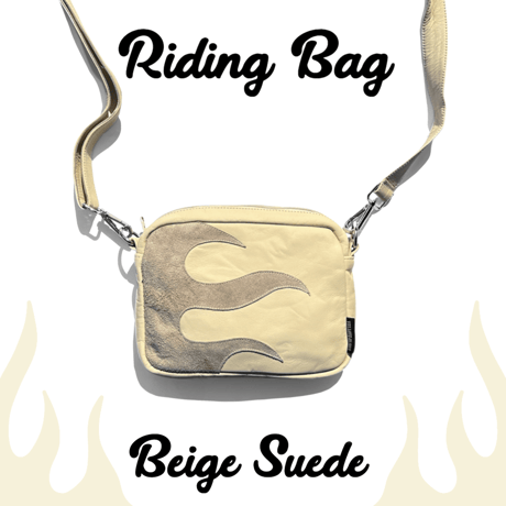 RIDING BAG / BEIGE SUEDE