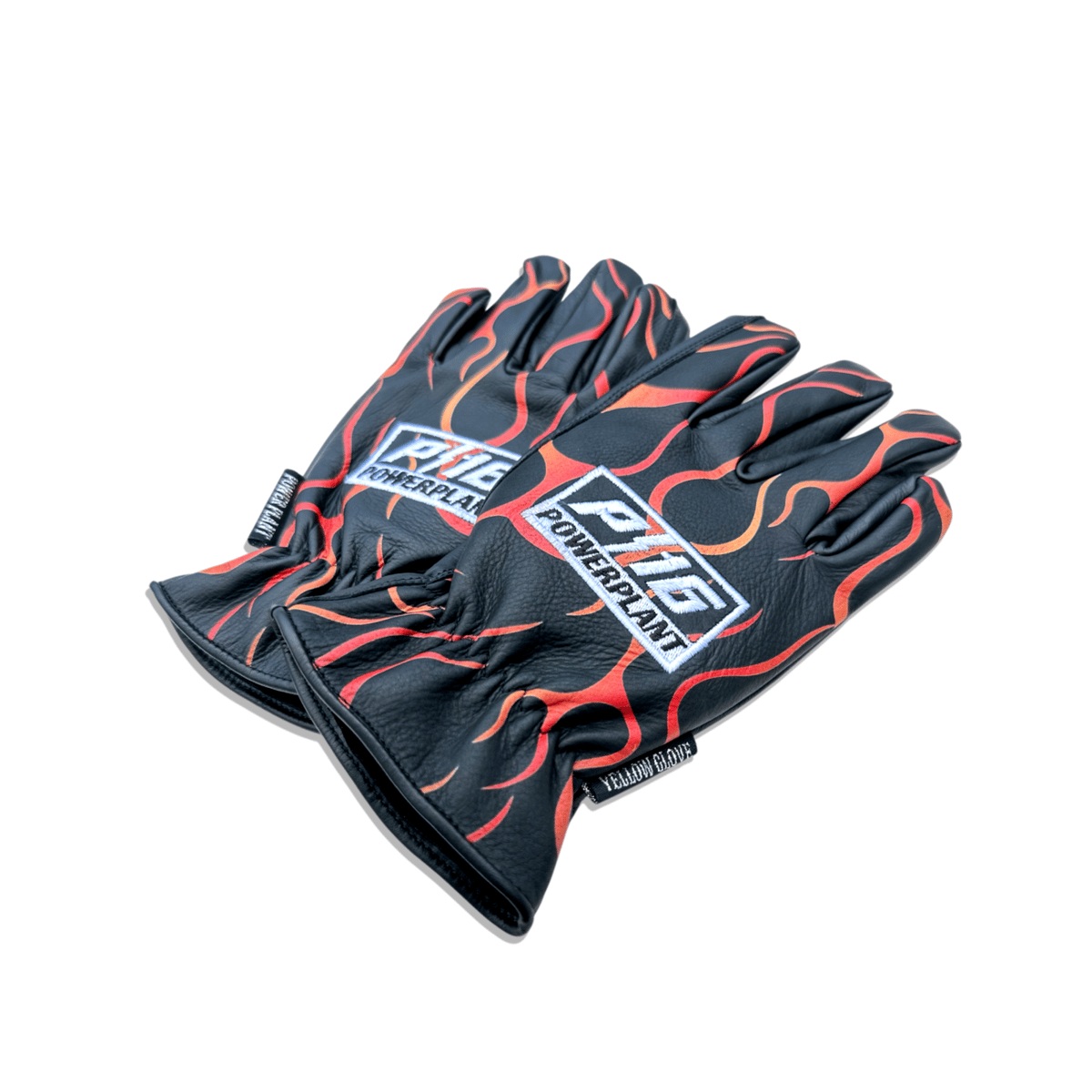 バイクウェア・装備 YELLOWGLOVE SHORT GLOVE / RED FLAMES XL RED FLAMES / POWER PLANT | Yellow Glove