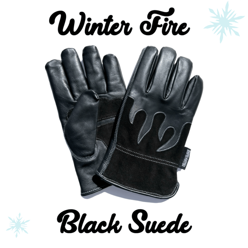 WINTER FIRE / BLACK SUEDE | Yellow Glove